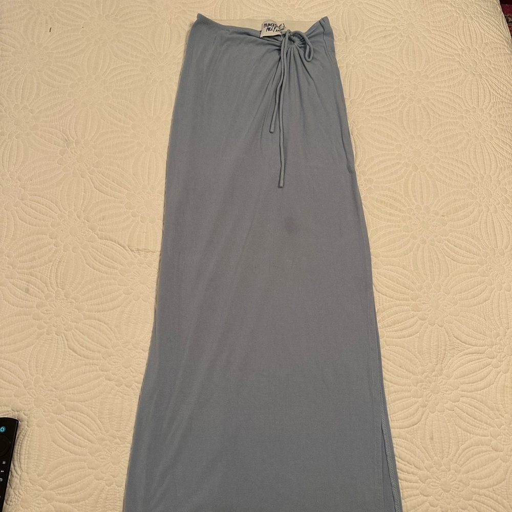 Princess Polly Light Blue Maxi Skirt